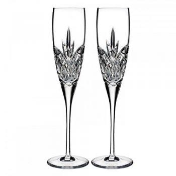Waterford Occasions Love Forever Crystal Toasting Flute Set, 210ml (7oz), Clear, Transparent