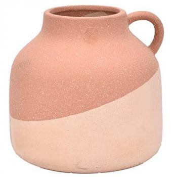 Jarrón Decorativo Marrón 14x15x15 cm - Jarrones y Portavelas ORIGEN Home Decor