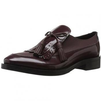 Geox Donna Brogue F, Zapatos de Vestir Para Mujer, Rojo