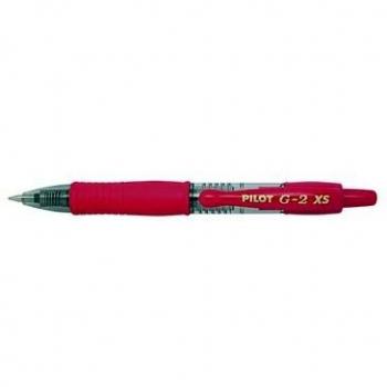 Pilot G2 XS Pixie - Roller mini, color rojo, 12 unidades