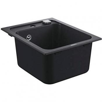 Fregadero de Cocina Grohe K700 400x500 mm - Granito Negro, 1 Cubeta, Sin Goteo