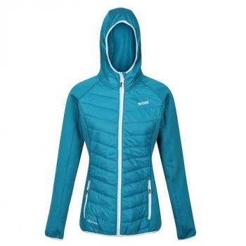 Regatta Women's Hybrid Water-Repellent Jacket - Andreson VIII in Seal Grey and Pink Potion