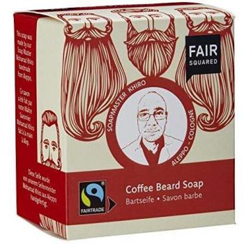 Fair Squared Coffee Beard Soap - 160 g, Vegan & Eco-Friendly