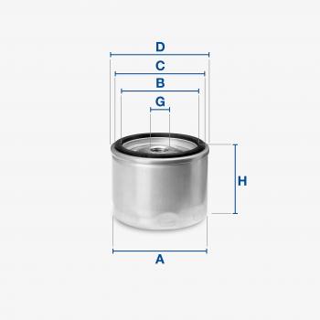 Filtro de aceite UFI Spin-On 23.564.00 para Nissan/Renault
