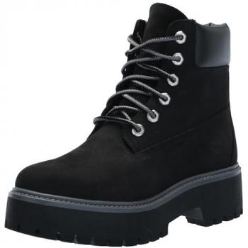 Timberland Women's 6 Stone Street Waterproof Lace-Up Boots - Black Size 40