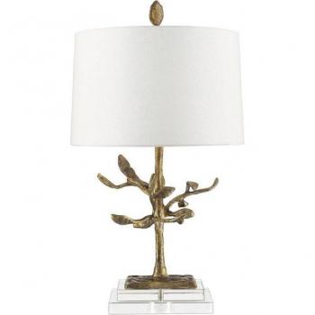 Lámpara de mesa Audubon Park - Elstead - 1 luz, Dorado, E27