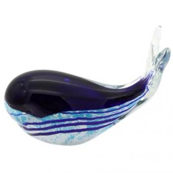 Pisapapel Ballena de Cristal - Decoración Elegante para Hogar y Oficina
