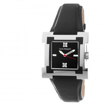 Reloj Analógico Unisex Adulto de Cuarzo Laura Biagiotti LB0038L-01 con Correa en Cuero (Ø34mm)
