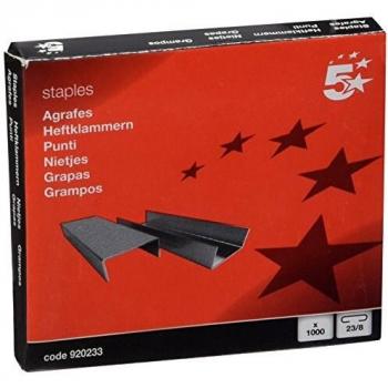 Grapas Galvanizadas 23/8 - Caja de 1000 Unidades 5 STAR
