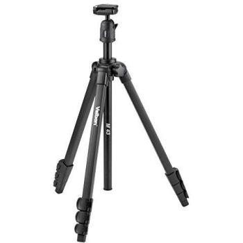 Velbon M43 - Trípode con Bola y Cabeza de zócalo, Color Negro