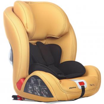 Playxtrem Navi Fix, Silla de coche grupo 1/2/3 Isofix, Mostaza