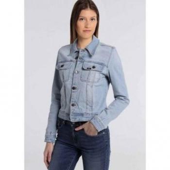 Cazadora Vaquera Lois Jeans Doble Stone Azul Claro para Mujer