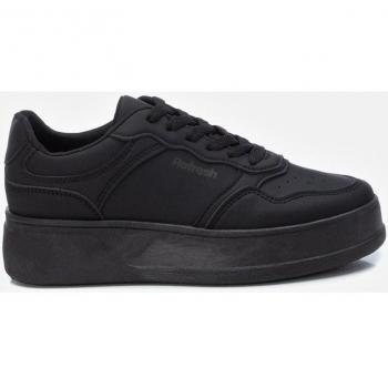 Zapatillas Deportivas Refresh 170967 para Mujer en Color Negro con Cierre de Cordón