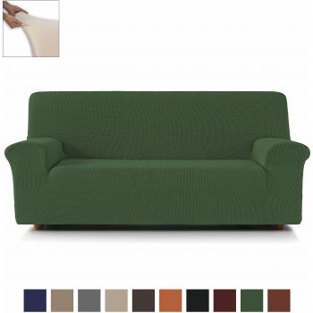 Eiffel Textile Nimes Funda para Sofá, Algodón, Verde, 4 Plazas, 190 x 195 x 2 cm