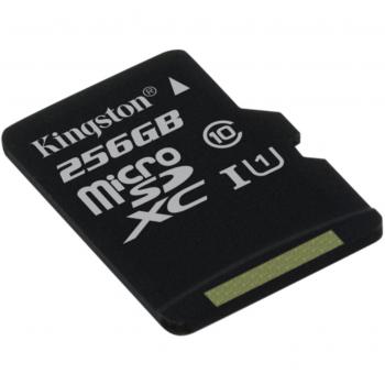 Kingston SDCS/256GBSP - MicroSD Canvas Select 256 GB, velocidades de UHS-I Clase 10 de hasta 80 MB/s lectura