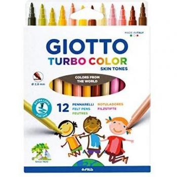 ROTULADORES TONO PIEL TURBO COLOR GIOTTO 12 COLORES