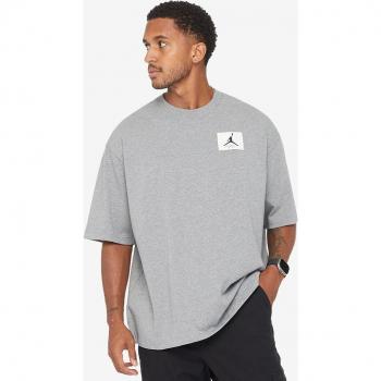 Camiseta oversize Jordan Flight Essentials para hombre en gris, talla M, tejido jersey de algodón