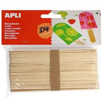 APLI - Bolsa palo polo natural 150x18mm, 40 uds