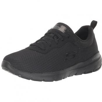 Zapatilla Mujer Skechers Flex Appeal 4.0 Negro, características: diseño ligero y flexible, plantilla de espuma viscoelástica para mayor comodidad, suela de goma antideslizante, parte superior de malla transpirable, soporte