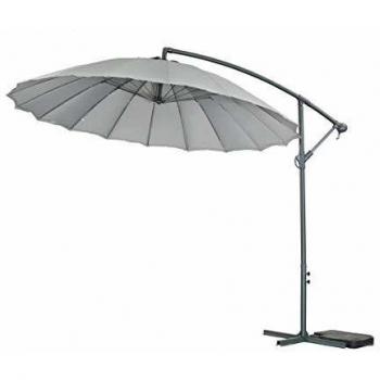 Parasol de Jardin ALU Lili 3 - Estilo japones - Ø3m - Gris