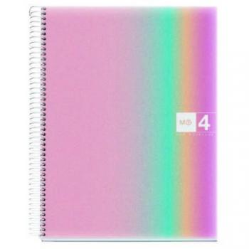 Cuaderno Espiral Miquelrius Din A4 120 Hojas 70 gr Cuadro 5 mm Tapa Polipropileno Aurora West Bay MR4081