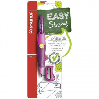 Portaminas ergonómico STABILO EASYergo START - Cuerpo rosa - Modelo para ZURDOS