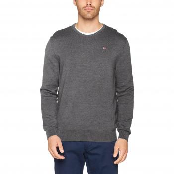 Napapijri Dakshin Crew, suéter para Hombre, Gris