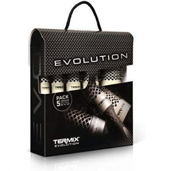TERMIX MALETIN 5 CEPILLOS Evolution Soft, Negro, Estandar