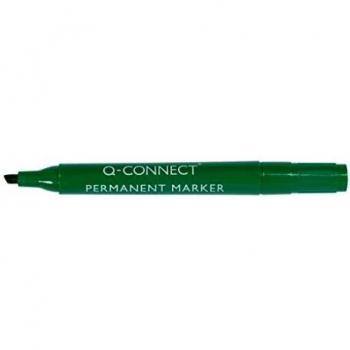 Marcador Permanente Q-Connect Punta Biselada 1,2-5 mm Verde