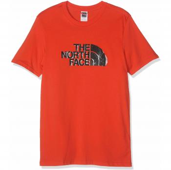 The North Face S/S Flash tee Camiseta para Hombre, Fiery Red, S