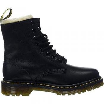 Dr. Martens 1460 Serena Women's Chunky Leather Boots with Warm Lining in Black, Size 43