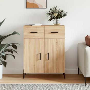 Aparador de madera de ingeniería 69,5x34x90 cm, Mueble de Almacenaje de Salón, Armarios con Puertas, Cajón de Madera, Buffet para salón Moderno, Armario Auxiliar,