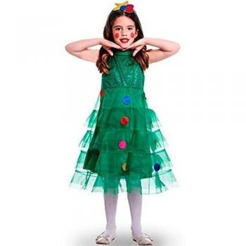 Disfraz de Arbol Navideño Tules para niña