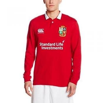 British y Irish Lions hombres de Vapodri Matchday clásico de manga larga jersey, hombre, Vapodri Matchday Classic, Tango Red, mediano