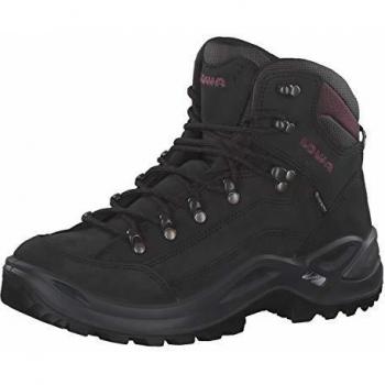 Lowa Schuhe Renegade GTX Mid Schwarz-Bordeaux