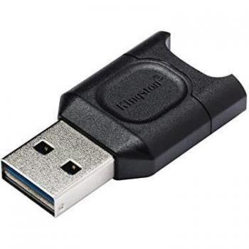 Kingston MobileLite Plus MLPM Lector de Tarjetas MicroSD USB 3.2 Gen 1 (3.1 Gen 1) Type-A Negro