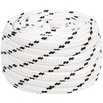 Cuerda para barco trenzada poliéster blanco 16 mmx25 m