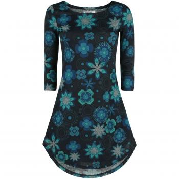 Innocent Vestido de invierno Flower Rounds Vestido Negro XL