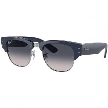 Ray-Ban RB0316S Mega Clubmaster Polarized Sunglasses, Blue, Size 50 MM, Unisex