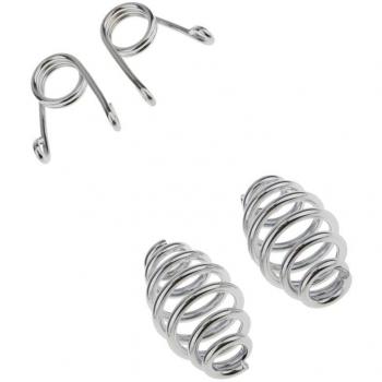 MagiDeal 2 Pares de 8 Cm / 3 '' Barril Motocicleta En Espiral Muelles de Asiento Solo para Harley Honda Partes de Motocicleta