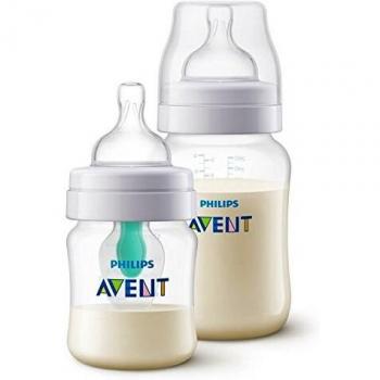 Philips Avent SCD809/01 2 biberones anticólicos con válvula AirFree 125 ml y 260 ml