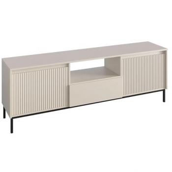 Mueble TV Comfivo T104, Cachemire, 174x60x40cm, con sistema de apertura push to open y dos puertas