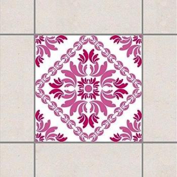 Apalis Vinilos de azulejo - Vera Rosa 20cm x 20cm, Setgröße:6teilig