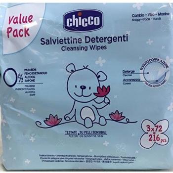 Chicco Toallitas Limpiadoras Tripack 3X72 Ud Pvp Marcado* 6 Unidad 500 g