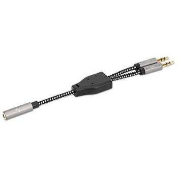 Manhattan Adaptador Auxiliar 3.5 mm 2 a 1