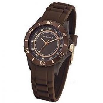 TIME FORCE Reloj Analógico para Mujer de Cuarzo con Correa en Caucho TF4024L15