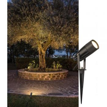 Proyector LED de Jardín SLV Syna 8,6W 3000K IP55 Antracita