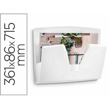 Expositor mural CEP Protect antibacteriano plástico color blanco 361x86x270 mm
