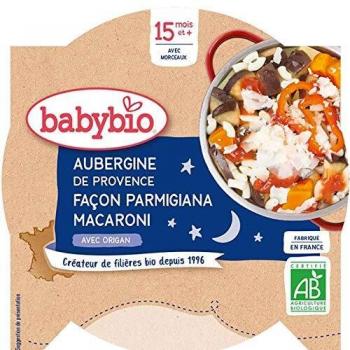 Babybio Buenas Noches Plato Orgánico Verduras Italiano y Parmesano 15+ Meses 260g