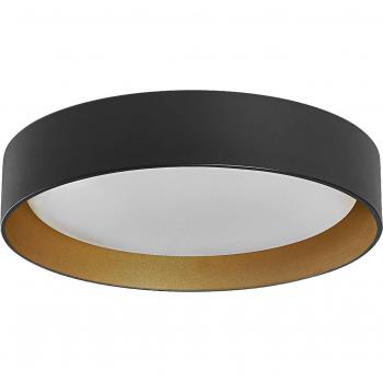 Plafón LED inteligente LEDVANCE SMART+ WiFi Orbis Kurt 30W, color negro, temperatura de color ajustable 2700-6500K
